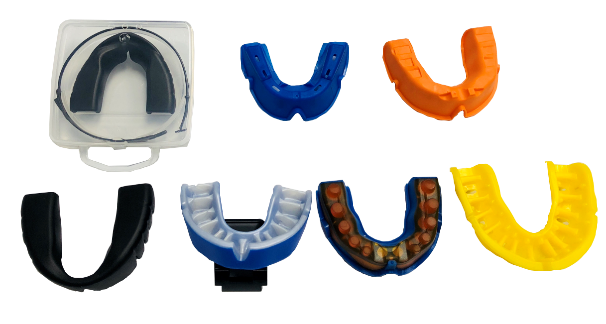 Different Styles of Mouth Guards, Double Color Overmolded